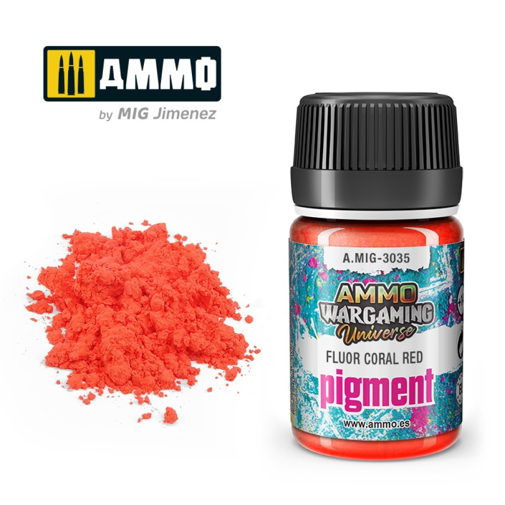 Pigment Fluor Coral Red  Ammo Mig  3035