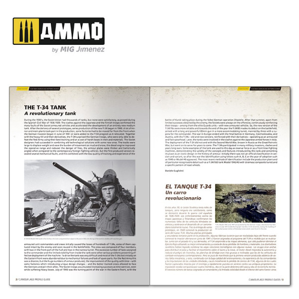 T-34 Colors. T-34 Tank Camouflage Patterns in WWII (Multilingual) AmmoMig AMIG6145