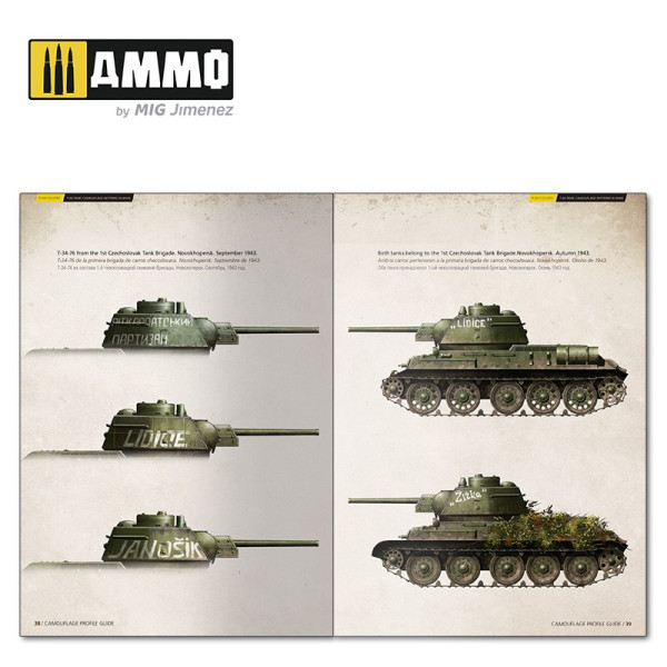 T-34 Colors. T-34 Tank Camouflage Patterns in WWII (Multilingual) AmmoMig AMIG6145