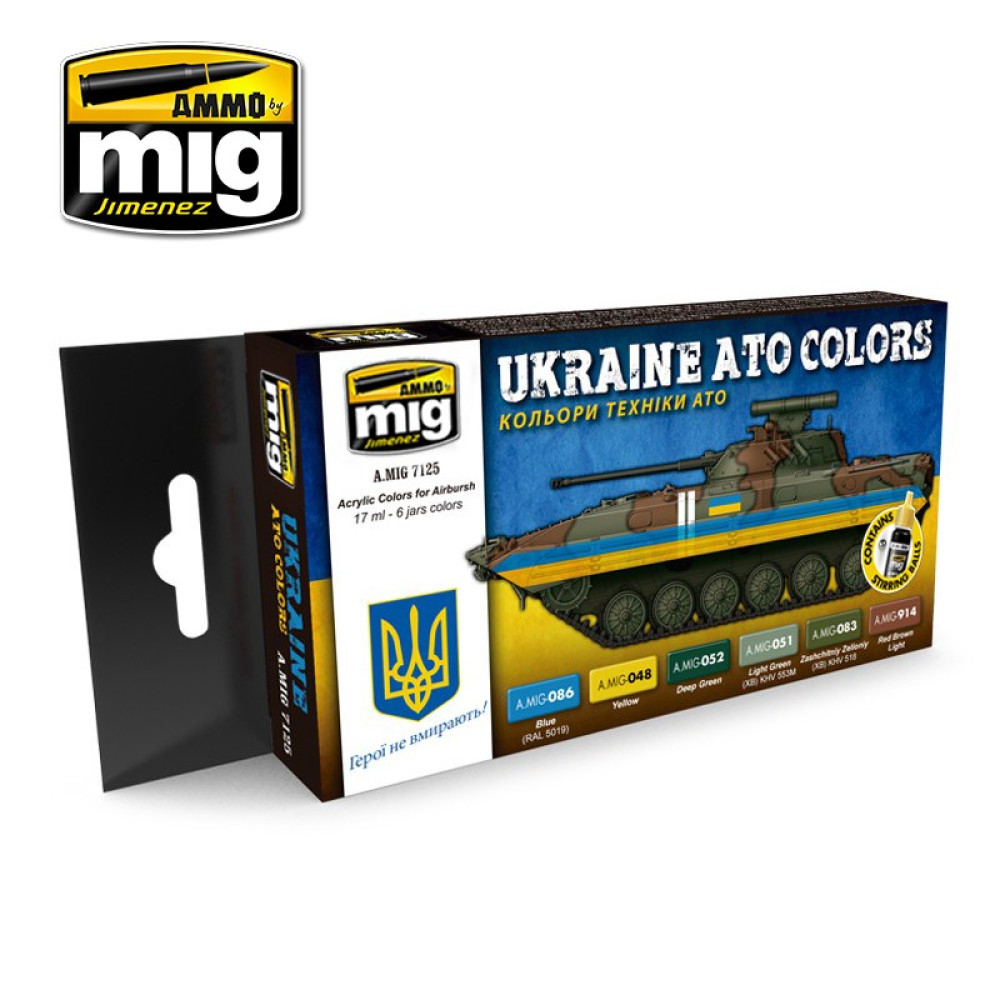 UKRAINE ATO COLORS  AmmoMig 7125