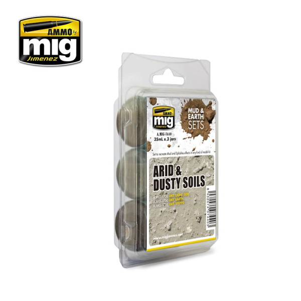ARID & DUSTY SOILS - Mud & Earth Set   Ammo Mig  amig7440