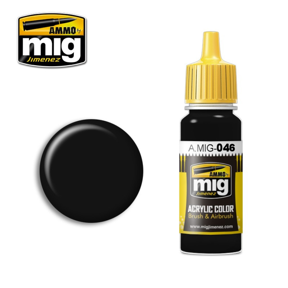 MATT BLACK AMIG0046 AmmoMig (17ml)