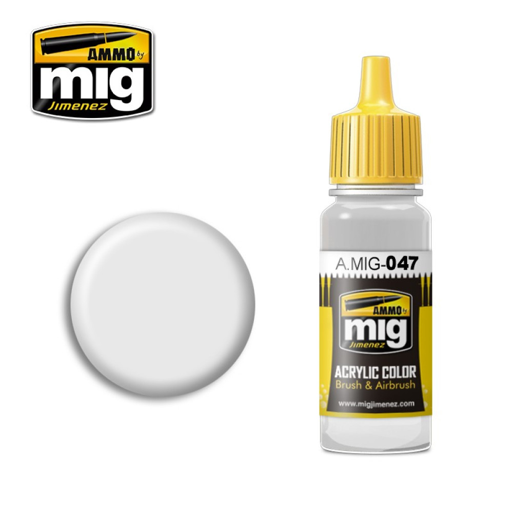 SATIN WHITE AMIG0047 AmmoMig (17ml)