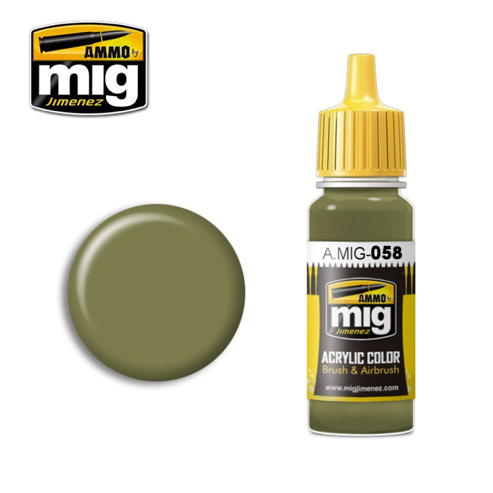 LIGHT GREEN KHAKI AMIG0058 AmmoMig (17ml)