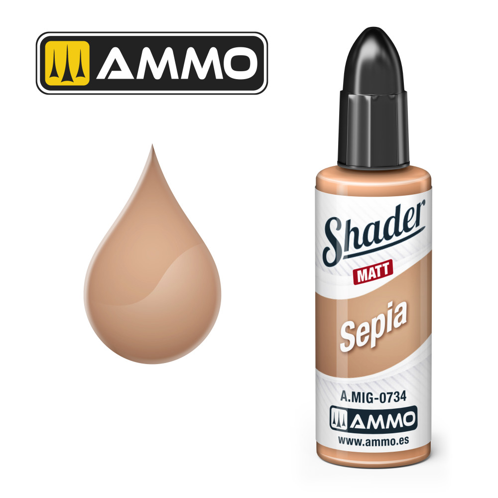 Sepia MATT SHADER  AMIG0734 AmmoMig (10ml)
