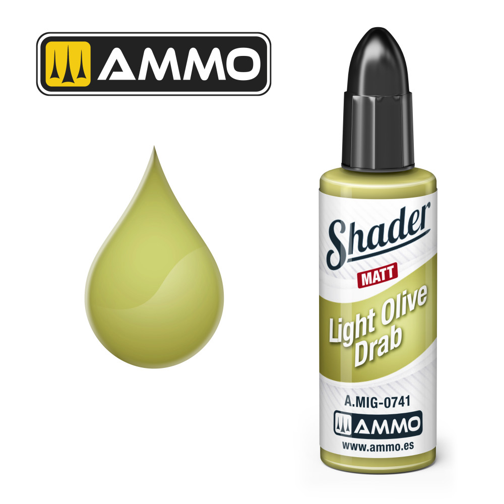 Light Olive Draw MATT SHADER  AMIG0741 AmmoMig (10ml)