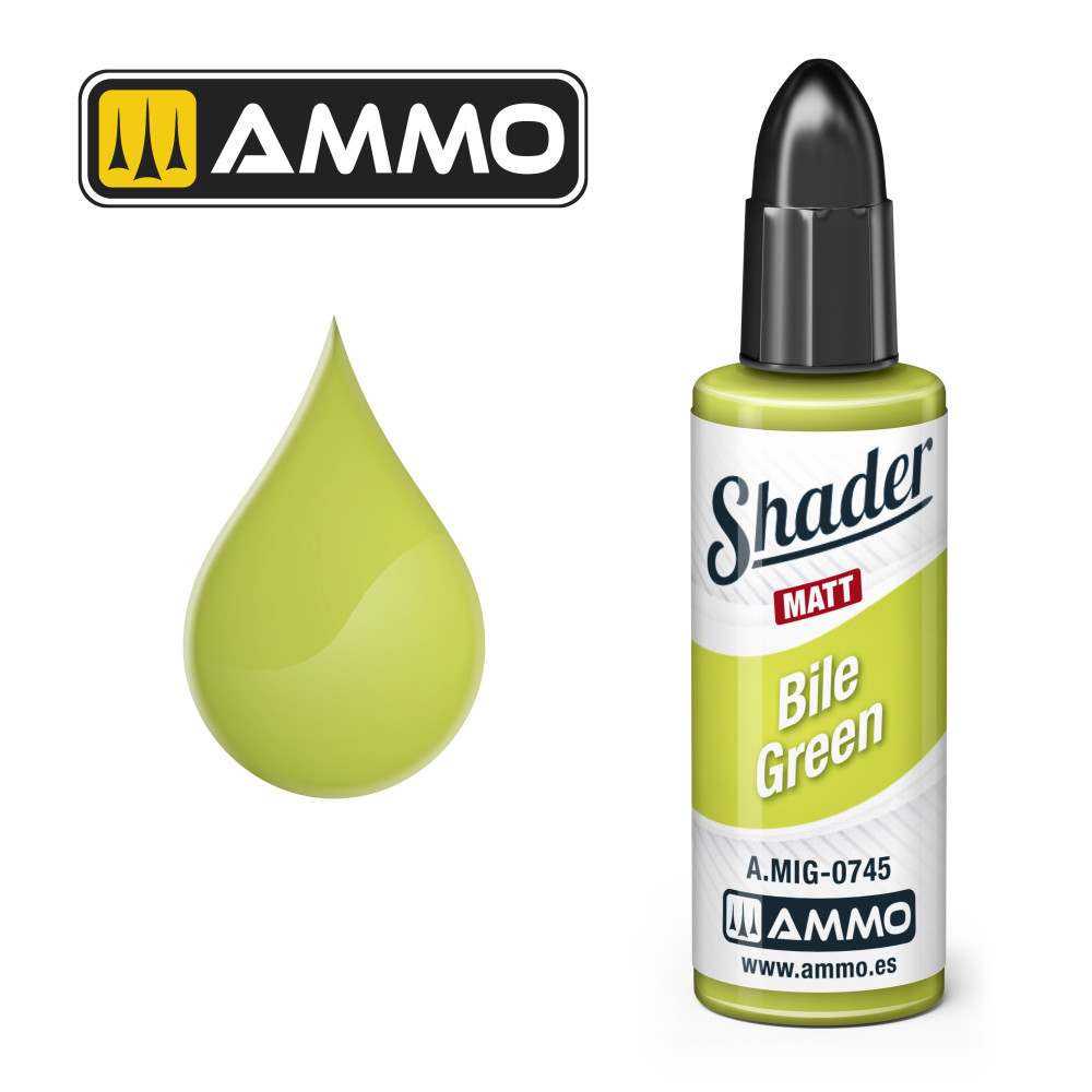 Bile Green MATT SHADER  AMIG0745 AmmoMig (10ml)