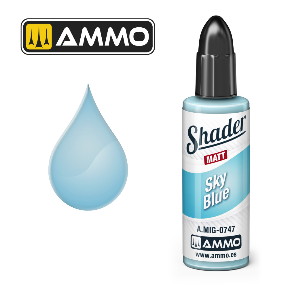 Sky Blue MATT SHADER  AMIG0747 AmmoMig (10ml)