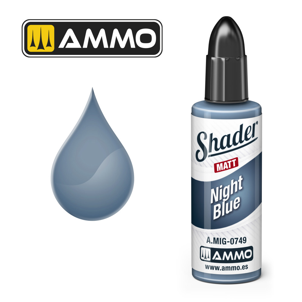 Night Blue MATT SHADER  AMIG0749 AmmoMig (10ml)