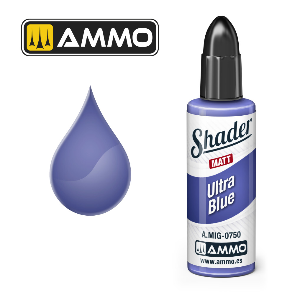 Ультра синій  MATT SHADER AMIG0750 AmmoMig (10мл)
