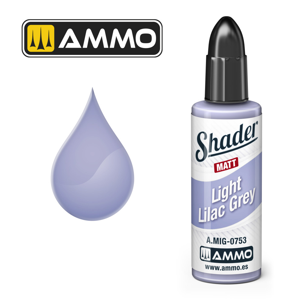 Light Lilac Grey MATT SHADER  AMIG0753 AmmoMig (10ml)