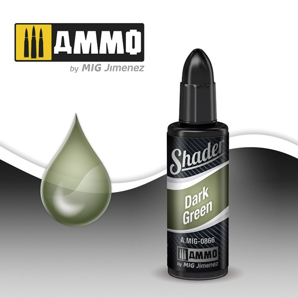 DARK GREEN SHADER AMIG0866 AmmoMig (10ml)
