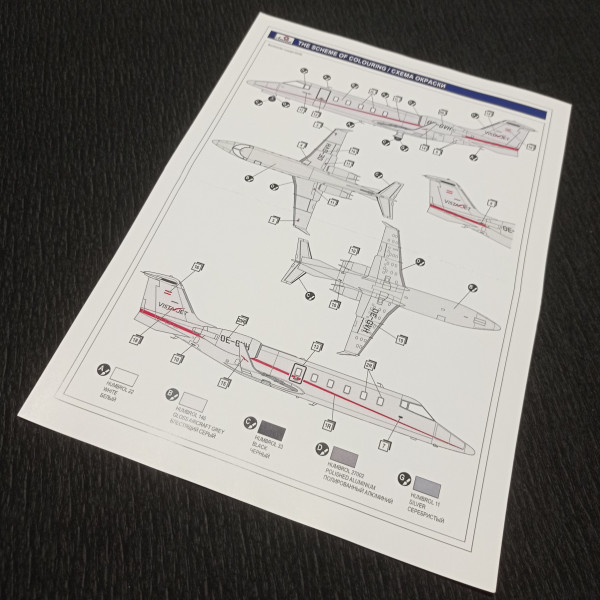 Learjet-60XR Vista jet 1/72 Amodel 72325