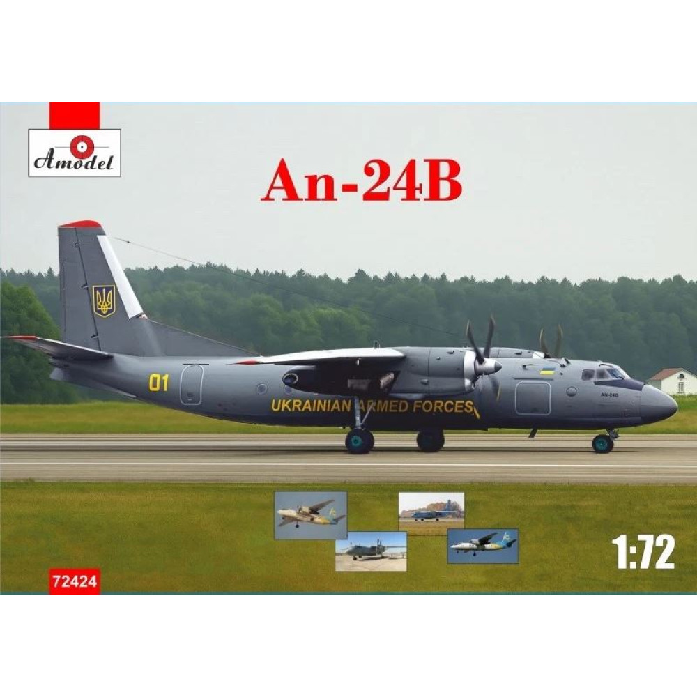 Antonov An-24B Armed Forces of Ukraine 1/72 Amodel 72424
