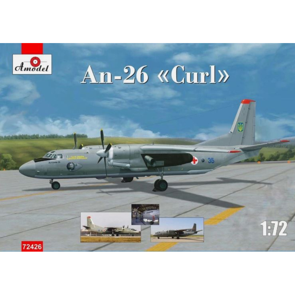 Antonov An-26 "Curl" Armed Forces of Ukraine 1/72 Amodel 72426