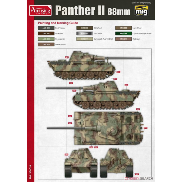  Panzerkampfwagen Panther II 1/35 Amusing Hobby  35A018