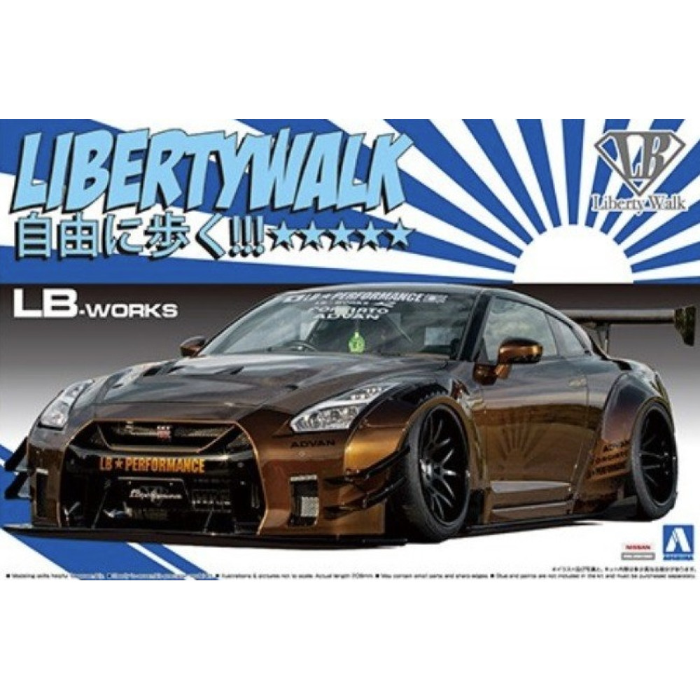  LB.Works R35 GT-R Type 2 Ver.1 Liberty Walk 1/24 Aoshima 05591