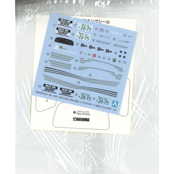 Toyota VZN130G Hilux Surf SS 1/24 Aoshima 05698