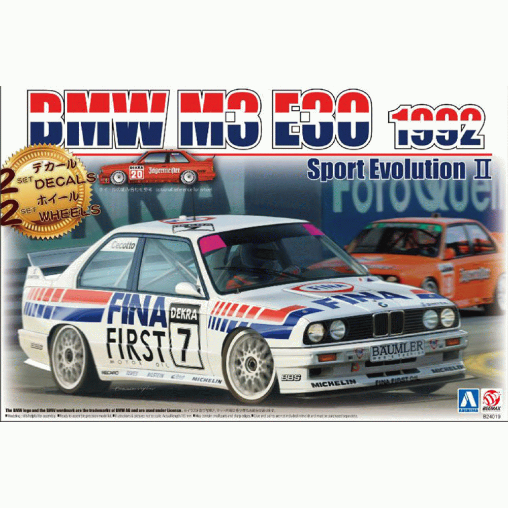 BMW M3 E30 1992 Sport Evolution II 1/24 Aoshima Beemax 24019