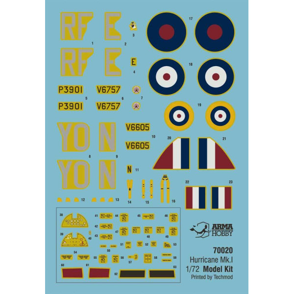 Hurricane Mk I - 303 Squadron PAF - Model Kit! 1/72 Arma Hobby 70020