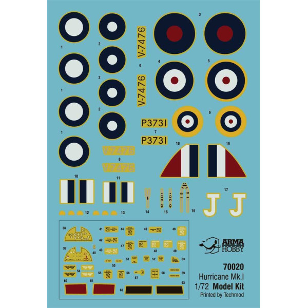 Hurricane Mk I Trop Model Kit! 1/72 Arma Hobby 70021