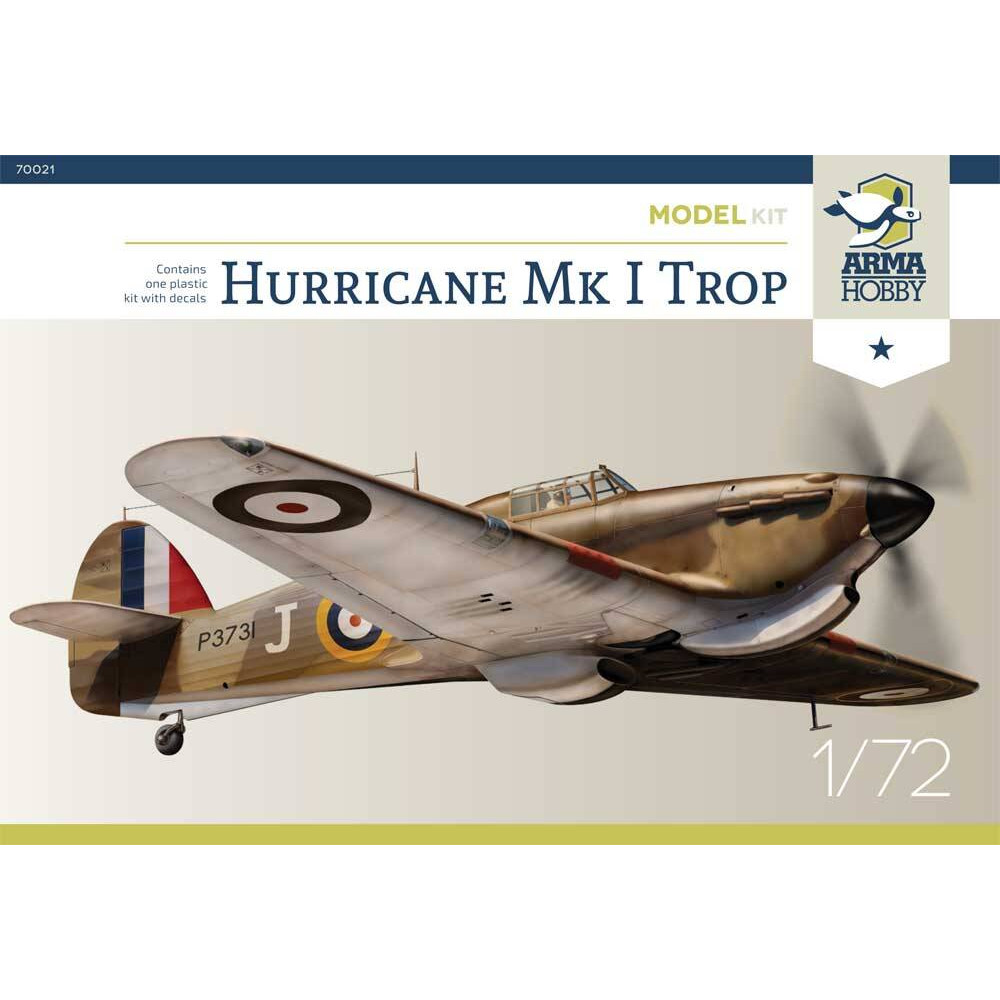 Hurricane Mk I Trop Model Kit! 1/72 Arma Hobby 70021