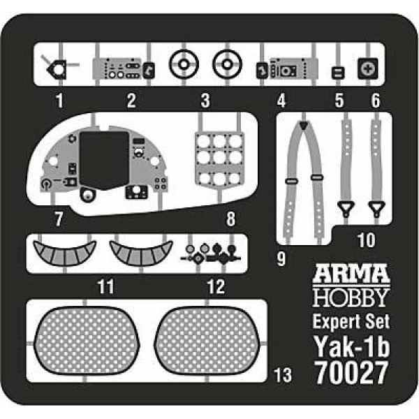 Yakovlev Yak-1b Expert Set! 1/72 Arma Hobby 70027