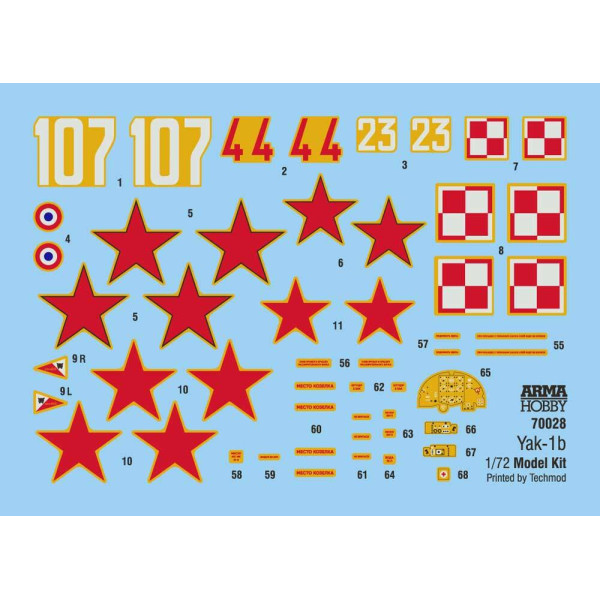 Yakovlev Yak-1b Model Kit 1/72 Arma Hobby 70028