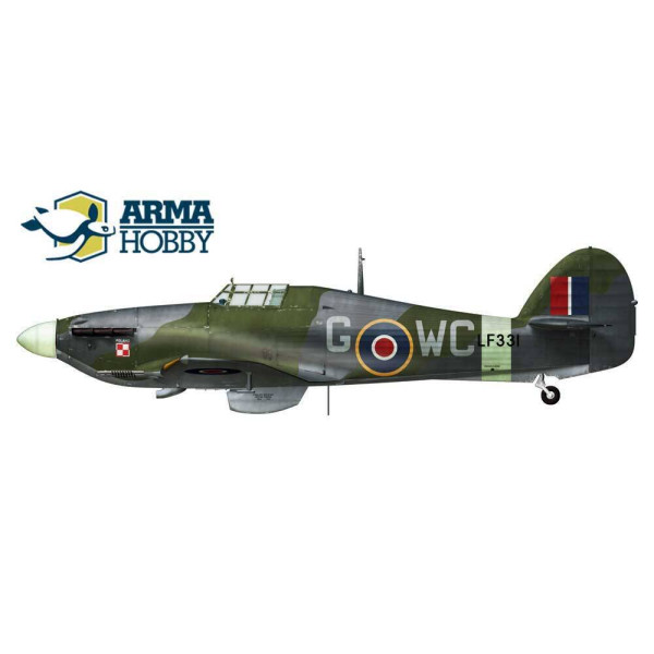 Hurricane Mk IIc Model Kit! 1/72 Arma Hobby 70036