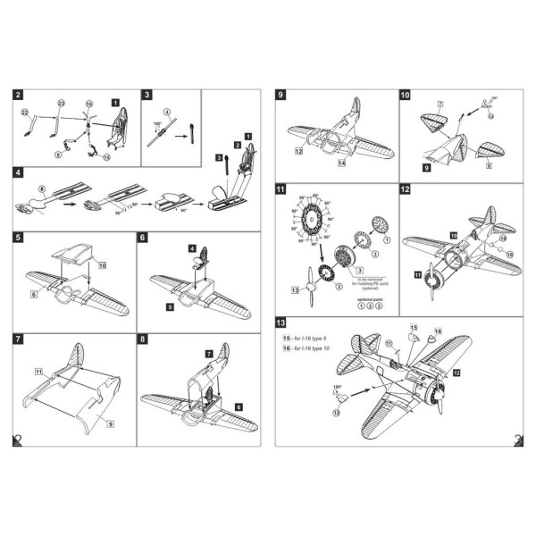  Polikarpov I-16 type 5/10, Soviet pre-WWII fighter 1/144 Armory models AR14102