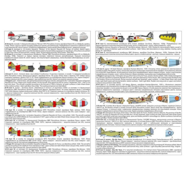  Polikarpov I-16 type 5/10, Soviet pre-WWII fighter 1/144 Armory models AR14102