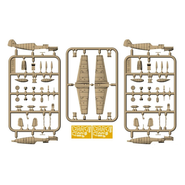 Літак - винищувач Messerschmitt Bf 109E "Battle of Britain Aces"  1/144 Armory models AR14304