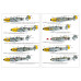 Літак - винищувач Messerschmitt Bf 109E "Mediterranean TO Aces"  1/144 Armory models AR14305