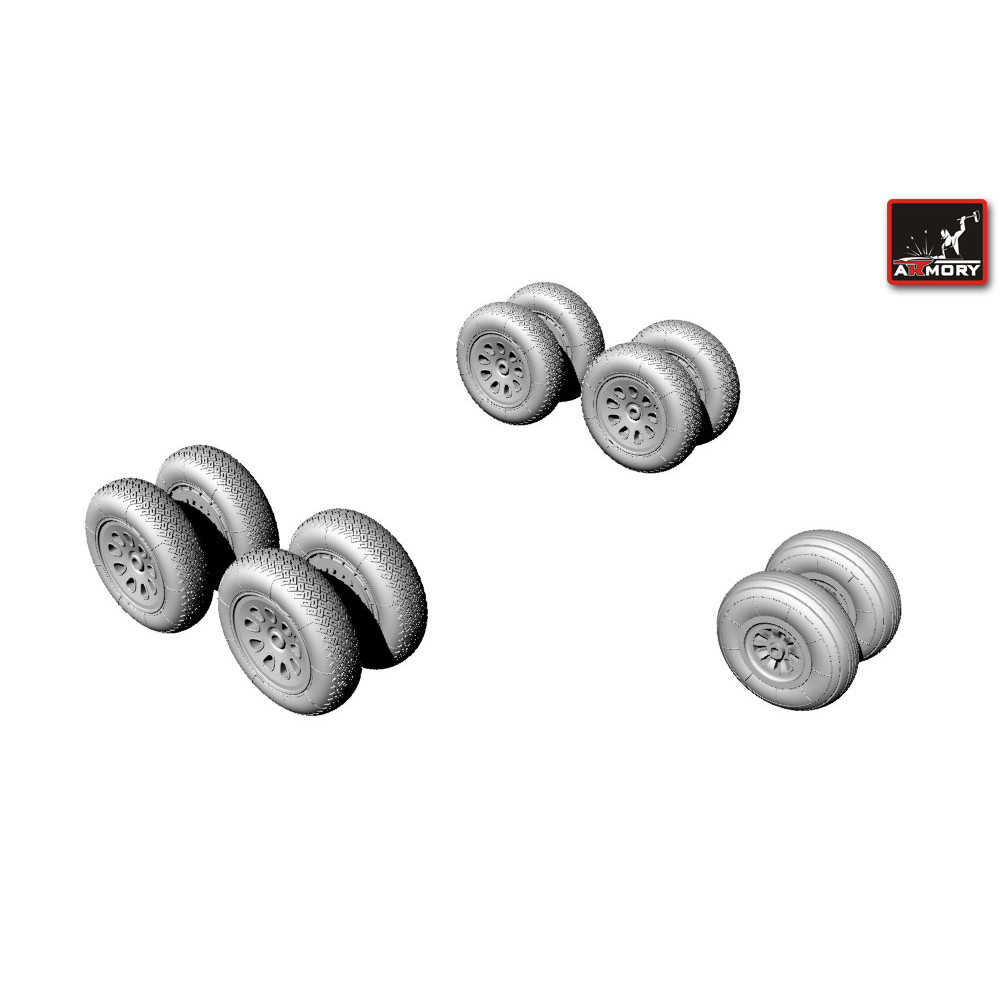  Antonov An-12 wheels 1/144 Armory Models AR AW14002