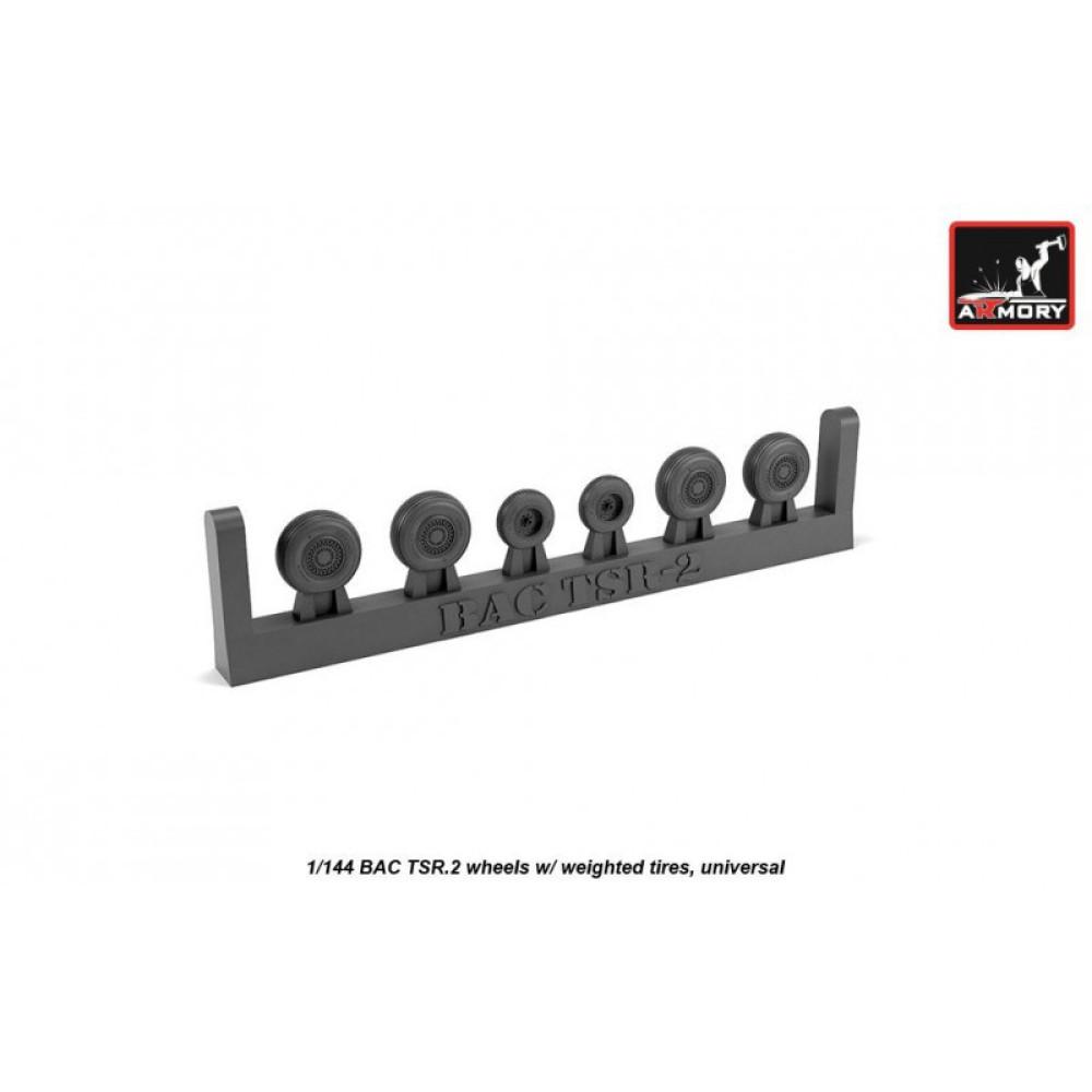 BAC TSR.2 wheels w/ weighted tires  1/144 Armory Models AR AW14401