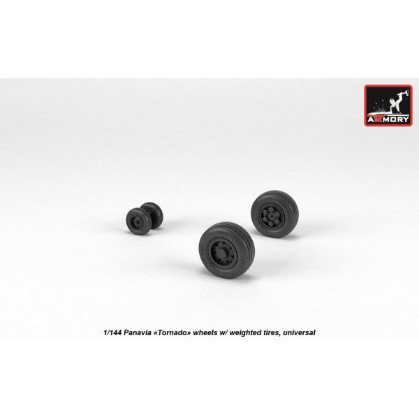 Смоляні колеса для моделі літака Panavia "Tornado", обтяжені 1/144 Armory Models AR AW14501
