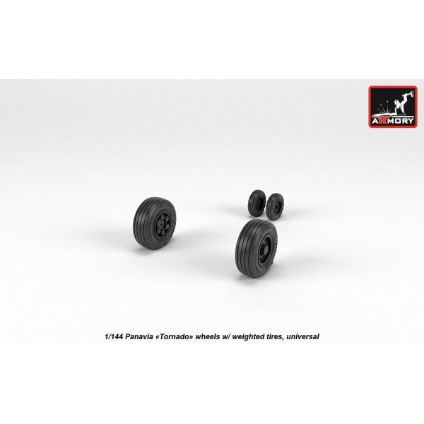 Смоляні колеса для моделі літака Panavia "Tornado", обтяжені 1/144 Armory Models AR AW14501