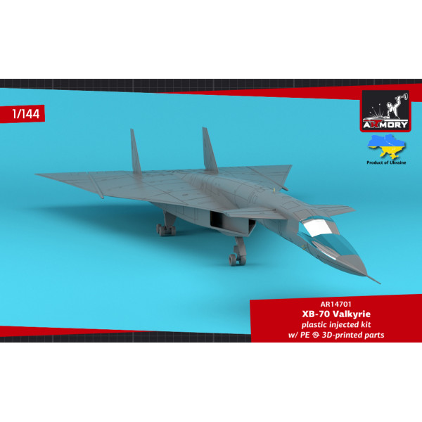 XB-70 Valkyrie Експериментальний надзвуковий стратегічний бомбардувальник  1/144 Armory models AR14701