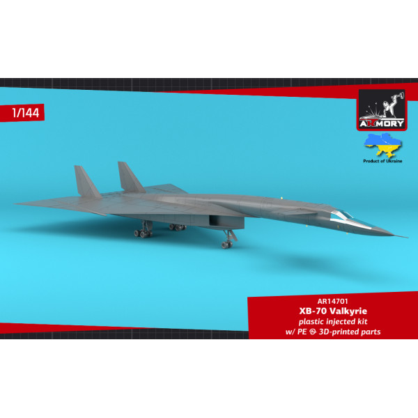 XB-70 Valkyrie Експериментальний надзвуковий стратегічний бомбардувальник  1/144 Armory models AR14701