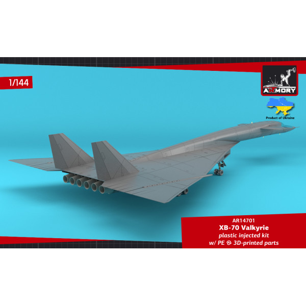 XB-70 Valkyrie Експериментальний надзвуковий стратегічний бомбардувальник  1/144 Armory models AR14701