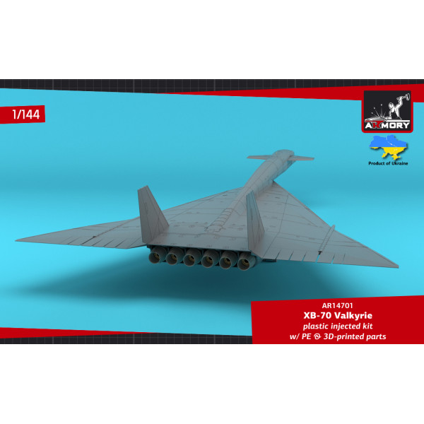 XB-70 Valkyrie Експериментальний надзвуковий стратегічний бомбардувальник  1/144 Armory models AR14701
