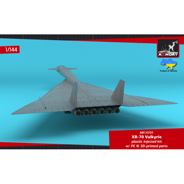 XB-70 Valkyrie Експериментальний надзвуковий стратегічний бомбардувальник  1/144 Armory models AR14701