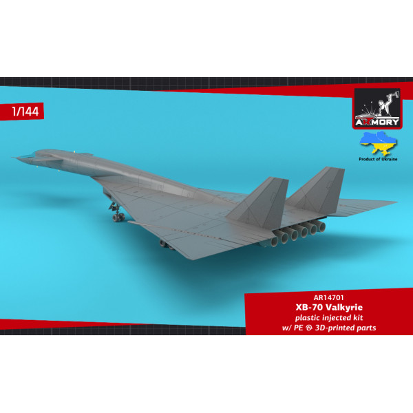 XB-70 Valkyrie Експериментальний надзвуковий стратегічний бомбардувальник  1/144 Armory models AR14701