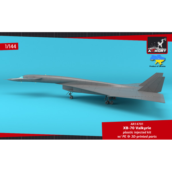 XB-70 Valkyrie Експериментальний надзвуковий стратегічний бомбардувальник  1/144 Armory models AR14701