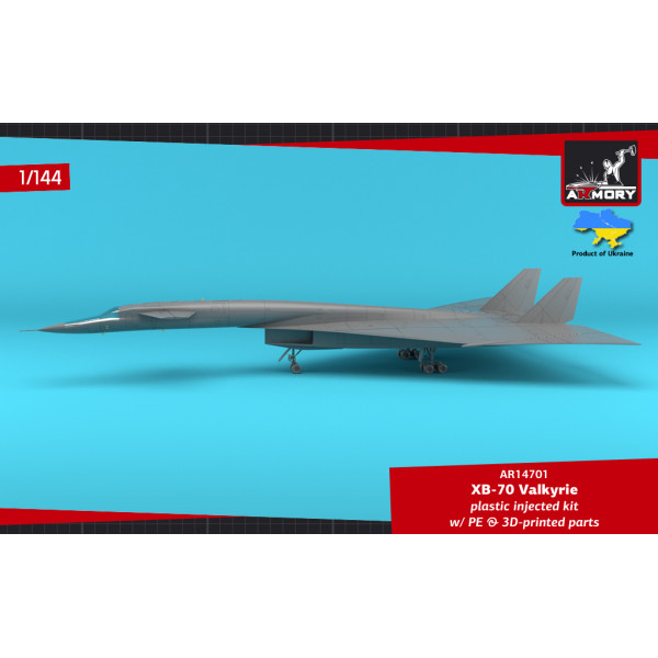 XB-70 Valkyrie Експериментальний надзвуковий стратегічний бомбардувальник  1/144 Armory models AR14701