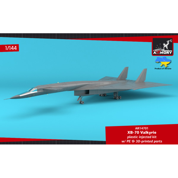 XB-70 Valkyrie Експериментальний надзвуковий стратегічний бомбардувальник  1/144 Armory models AR14701