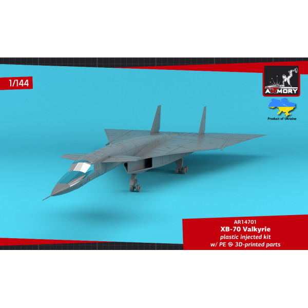 XB-70 Valkyrie Експериментальний надзвуковий стратегічний бомбардувальник  1/144 Armory models AR14701