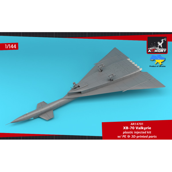 XB-70 Valkyrie Експериментальний надзвуковий стратегічний бомбардувальник  1/144 Armory models AR14701