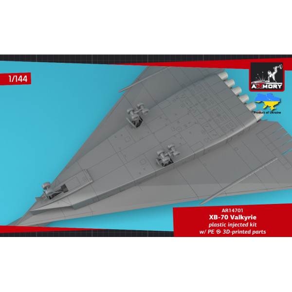 XB-70 Valkyrie Експериментальний надзвуковий стратегічний бомбардувальник  1/144 Armory models AR14701
