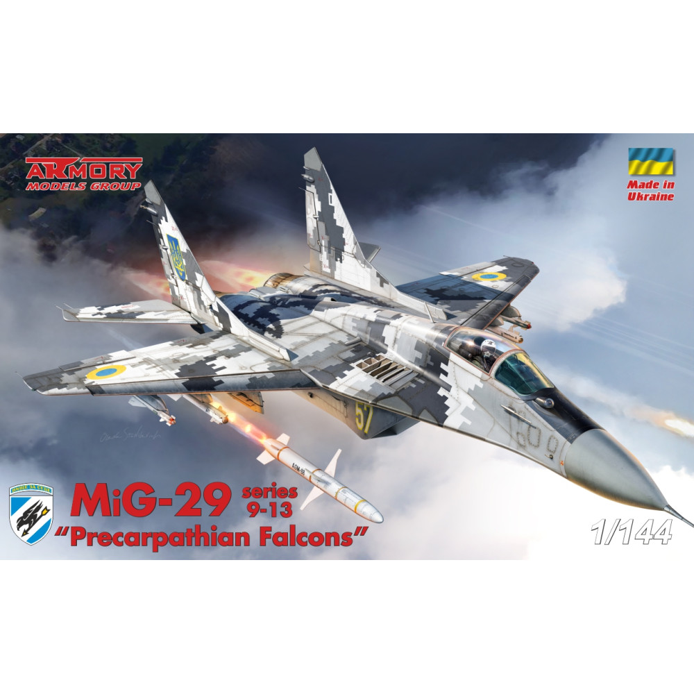 МіГ-29 серія 9-13, 114а бригада “Соколи Прикарпаття” 1/144 Armory models AR14710